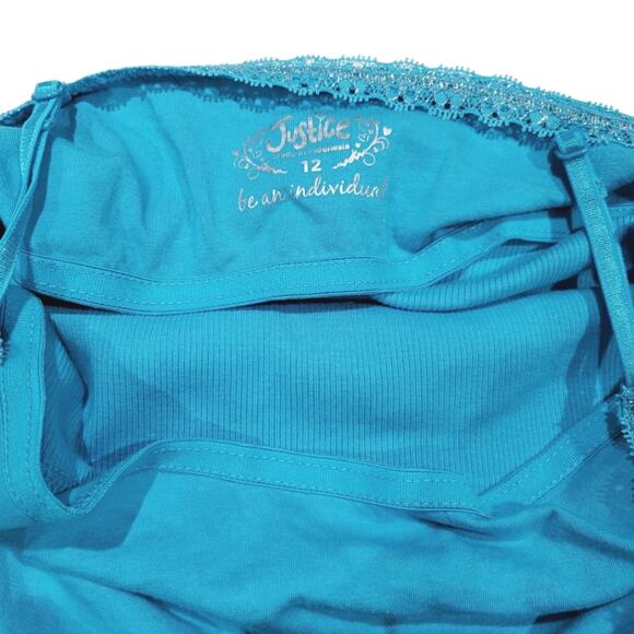 Justice Girls Size 12 Bundle Embellished Jeans Shorts Tank Top - Picture 12 of 15